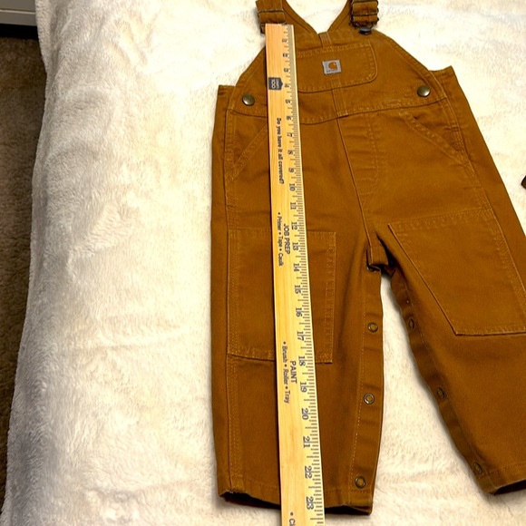 Carhartt Brown Canvas Overalls for Kids 18mo - Picture 6 of 6
